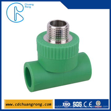 Pn16 Sanitary Pipe Fittings PPR Male Threaded Tee